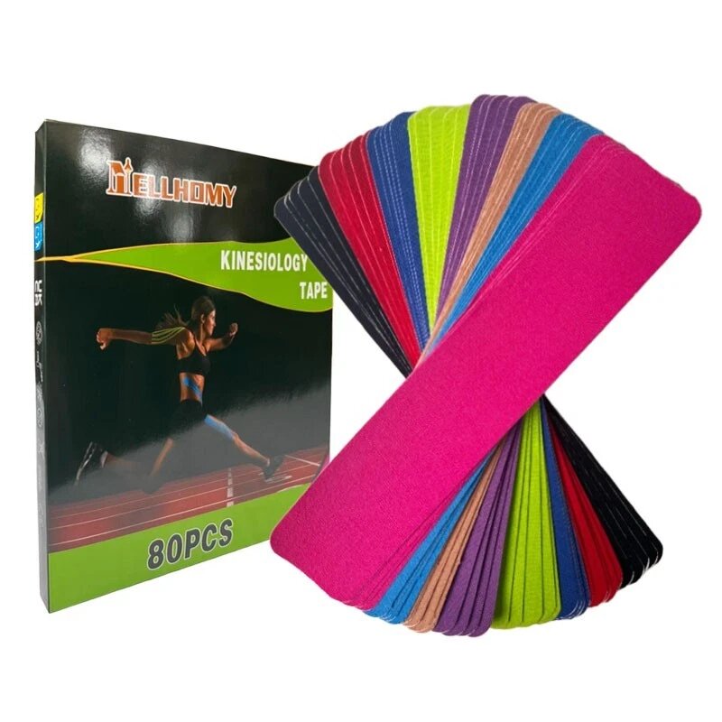 Kinesiology Tape Sports - 80pcs Sports Tape Cotton Elastic Precut