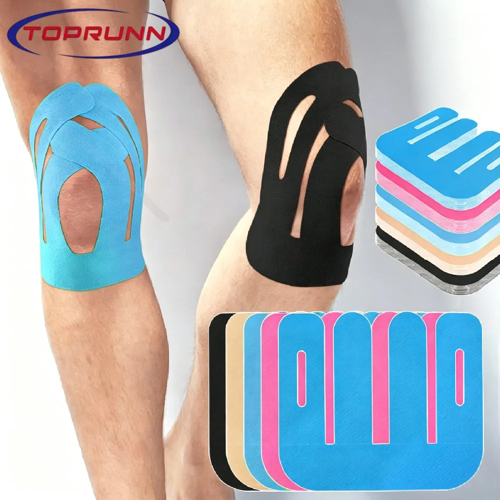 Kinesiology Tape Sports - 10PCS Elastic Precut Knee Kinesiology Support