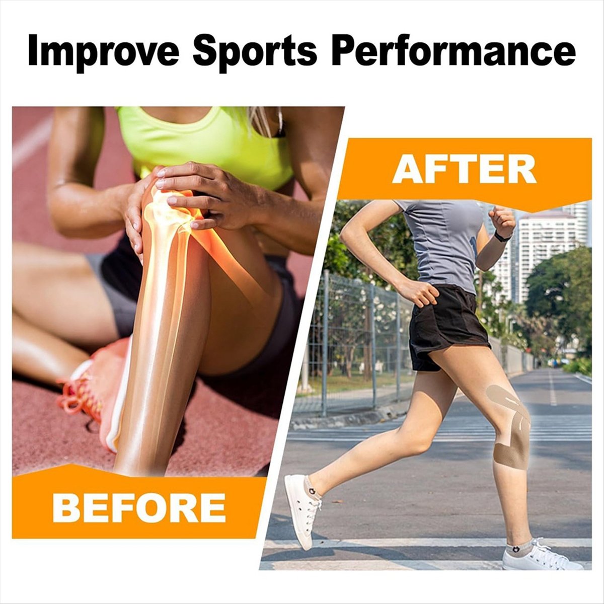 10pcs Precut Kinesiology Knee  - Kinesiology Tape Sports review and price